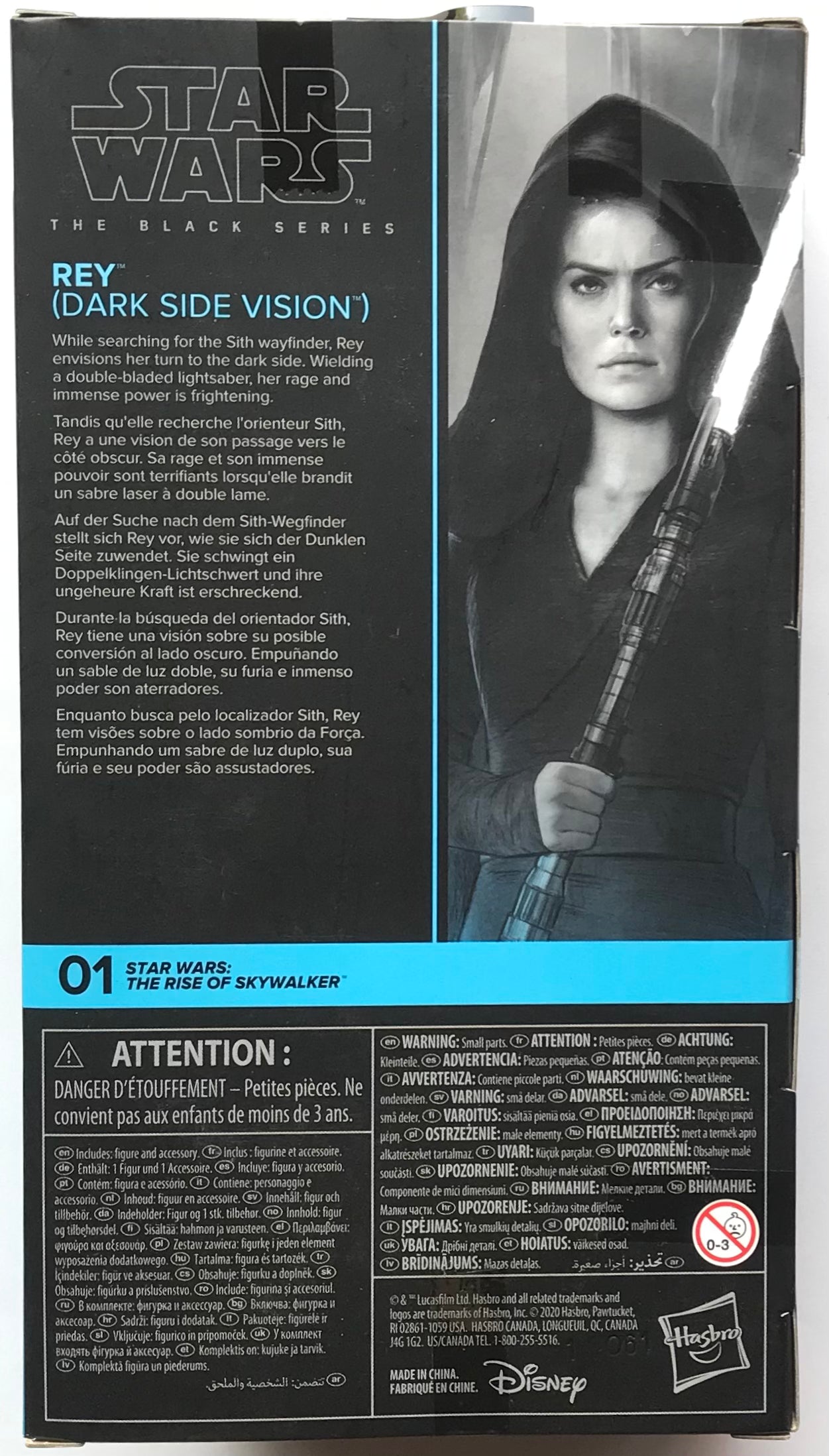 The Black Series Star Wars: The Rise of Skywalker Rey (Dark Side Vision) 6-Inch Action Figure
