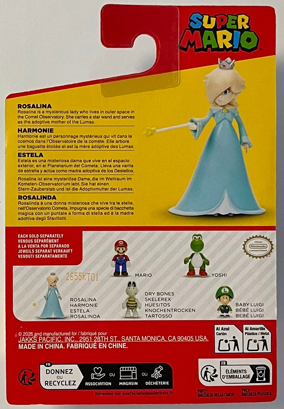 Jakks Super Mario Rosalina 2.5" Inch Figure Wave 56