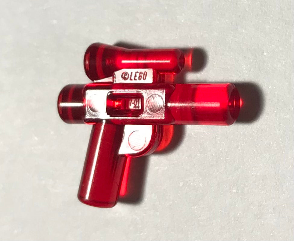 Prototype LEGO Star Wars Blaster with Scope 92738 (Translucent Red) (Used)