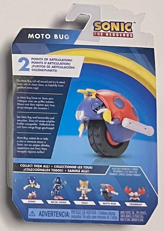 Jakks Sonic 2.5" Inch Wave 6 Moto Bug Articulated Figure