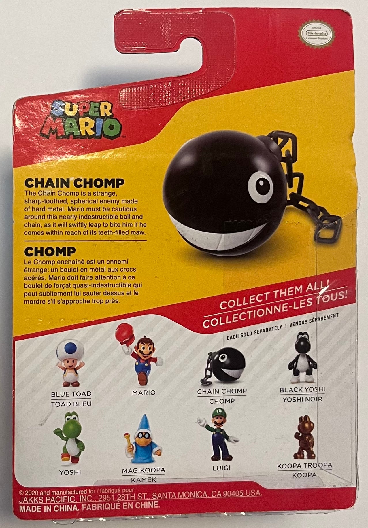 Jakks Super Mario Chain Chomp 2.5" Inch Figure Wave 37