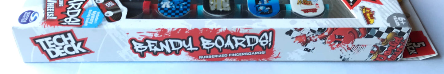 Tech Deck World Industries Eraser Bendy Boards with Working Wheels 5-Pack