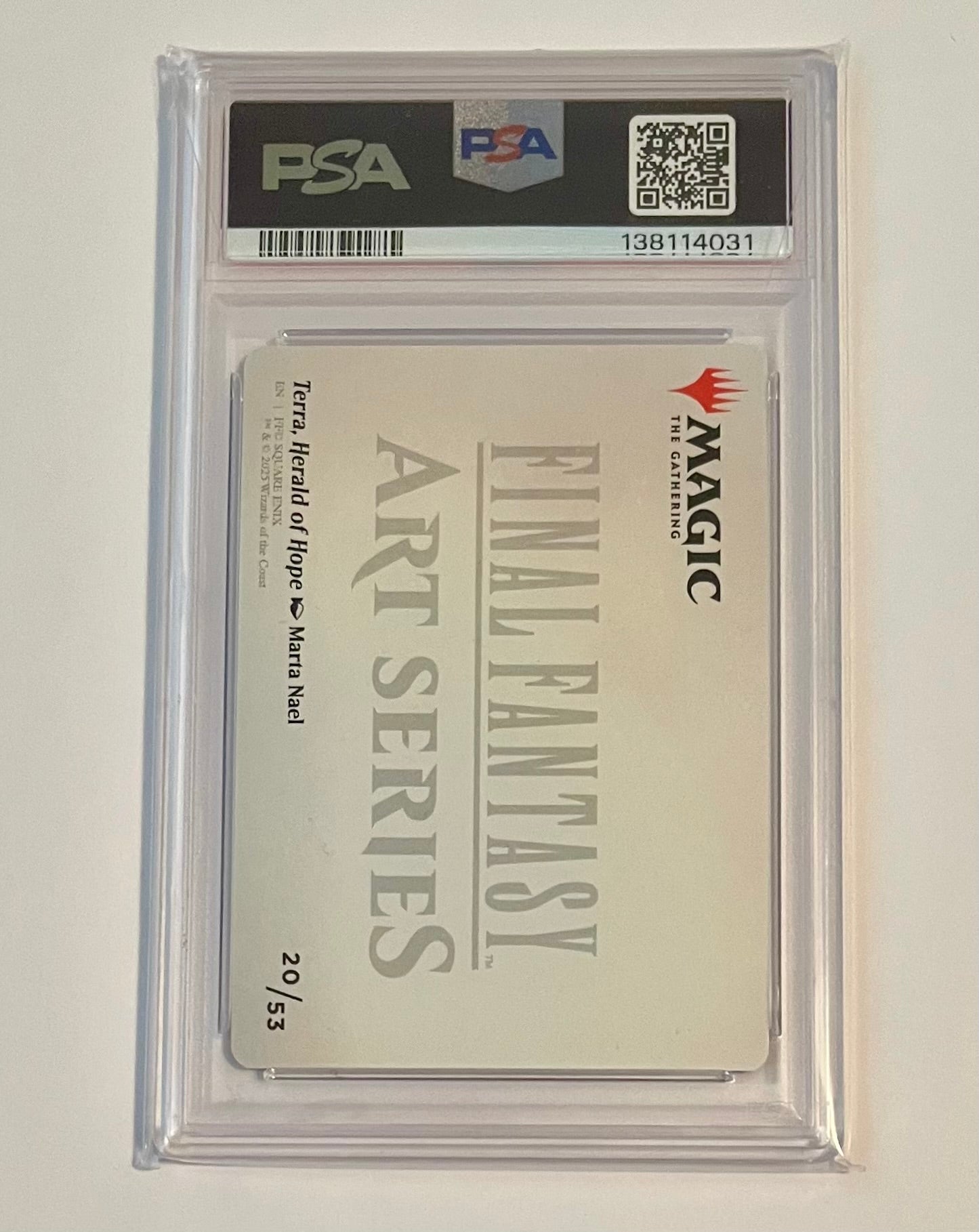 2025 MTG Final Fantasy Art Series VI Terra, Herald of Hope #20 Gold Stamped MINT (PSA 9)