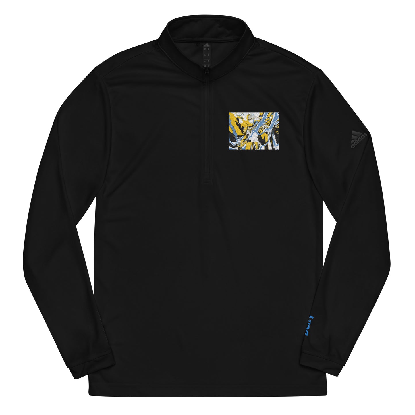 Zeus god of Lightning Death of No Deity Quarter Zip Pullover