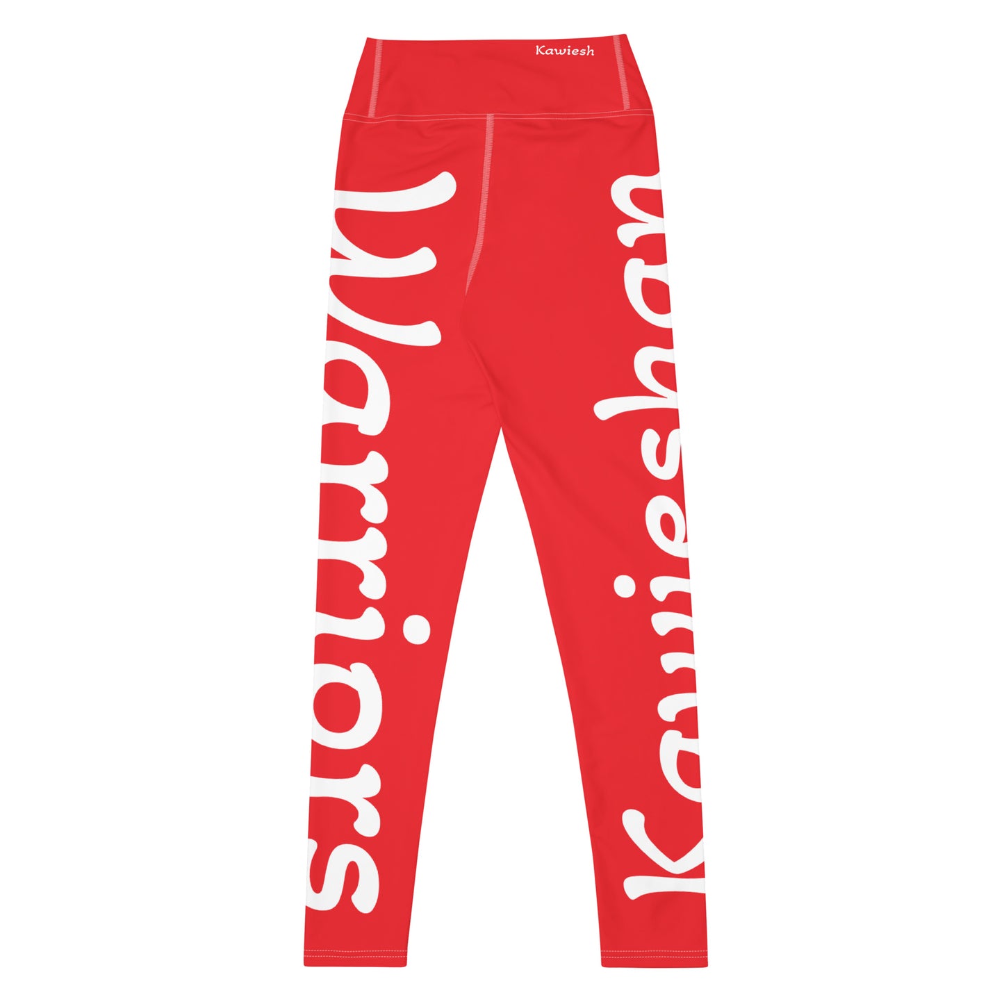 Kawieshan Warriors Red and White Yoga Leggings