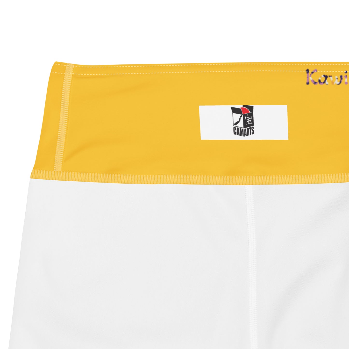 Kawieshan Warriors Golden and Purple Flower Mirage Yoga Leggings
