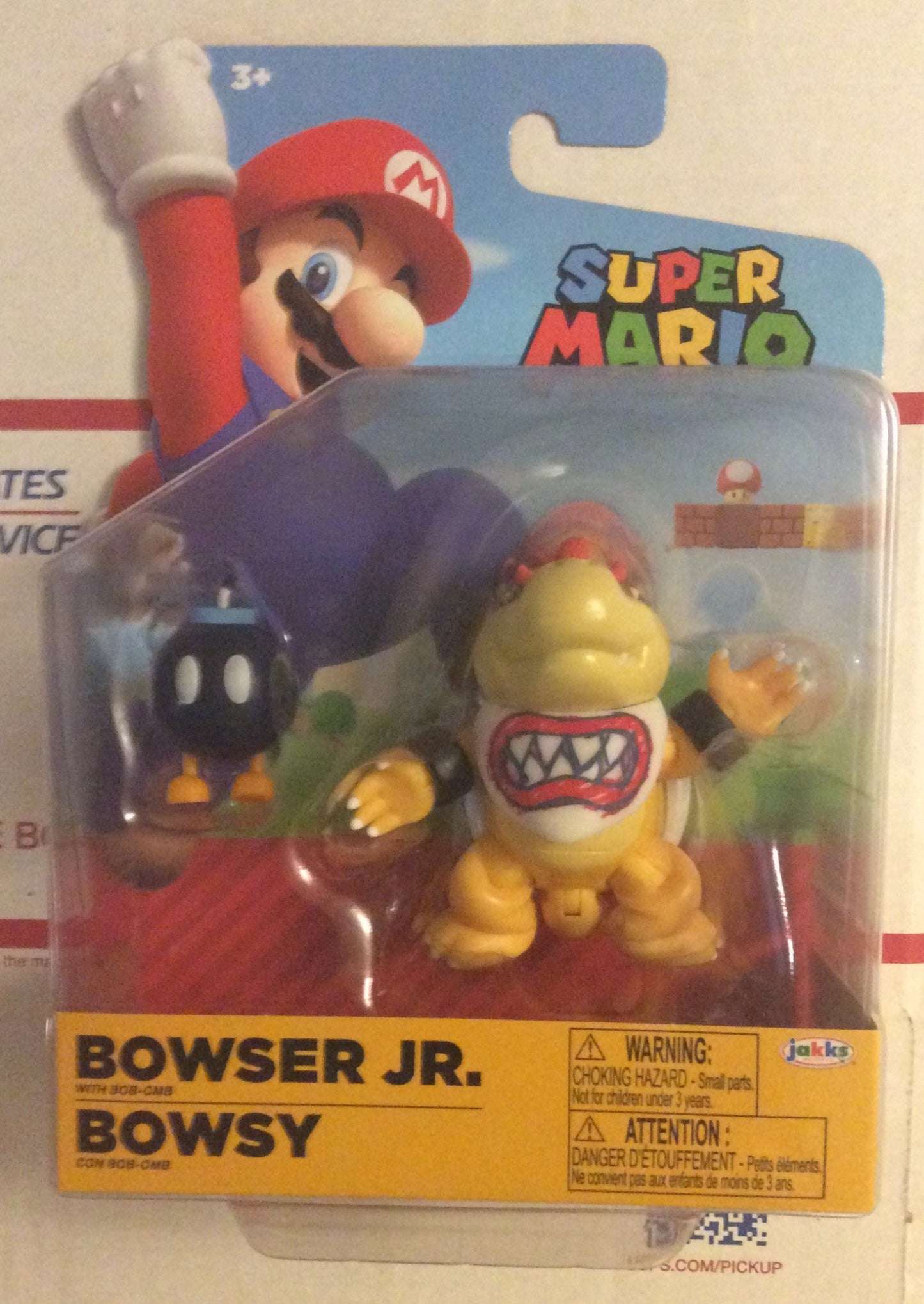 Jakks Super Mario Wave 21 Bowser Jr. 4" Inch Articulated Figure