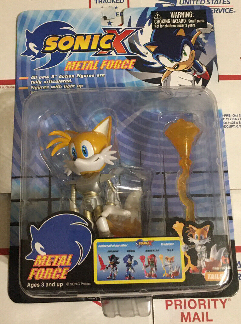 Toy Island Metal Force Sonic X Lot Sonic Shadow Tails and Knuckles Action Figures Full Set