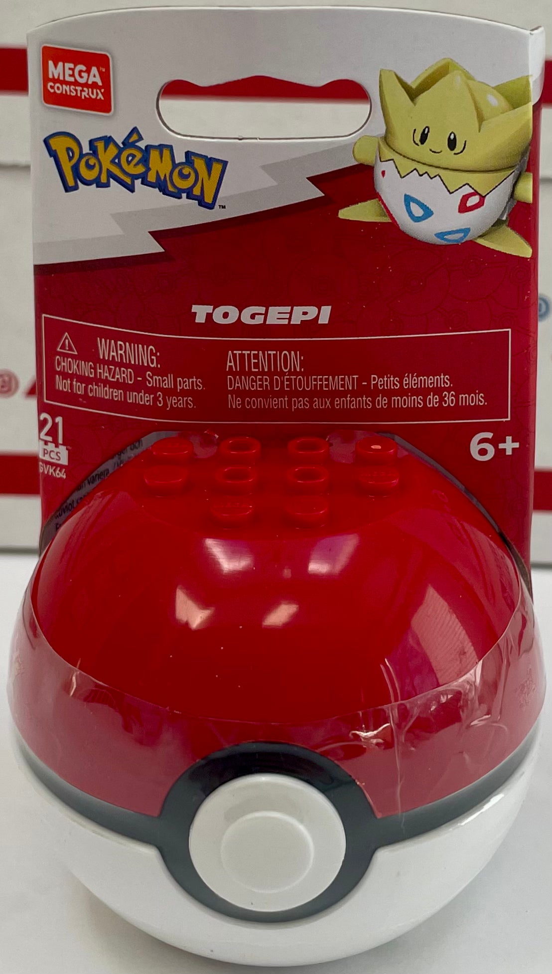 Pokémon Mega Construx 2022 Evergreen Pokeball Togepi