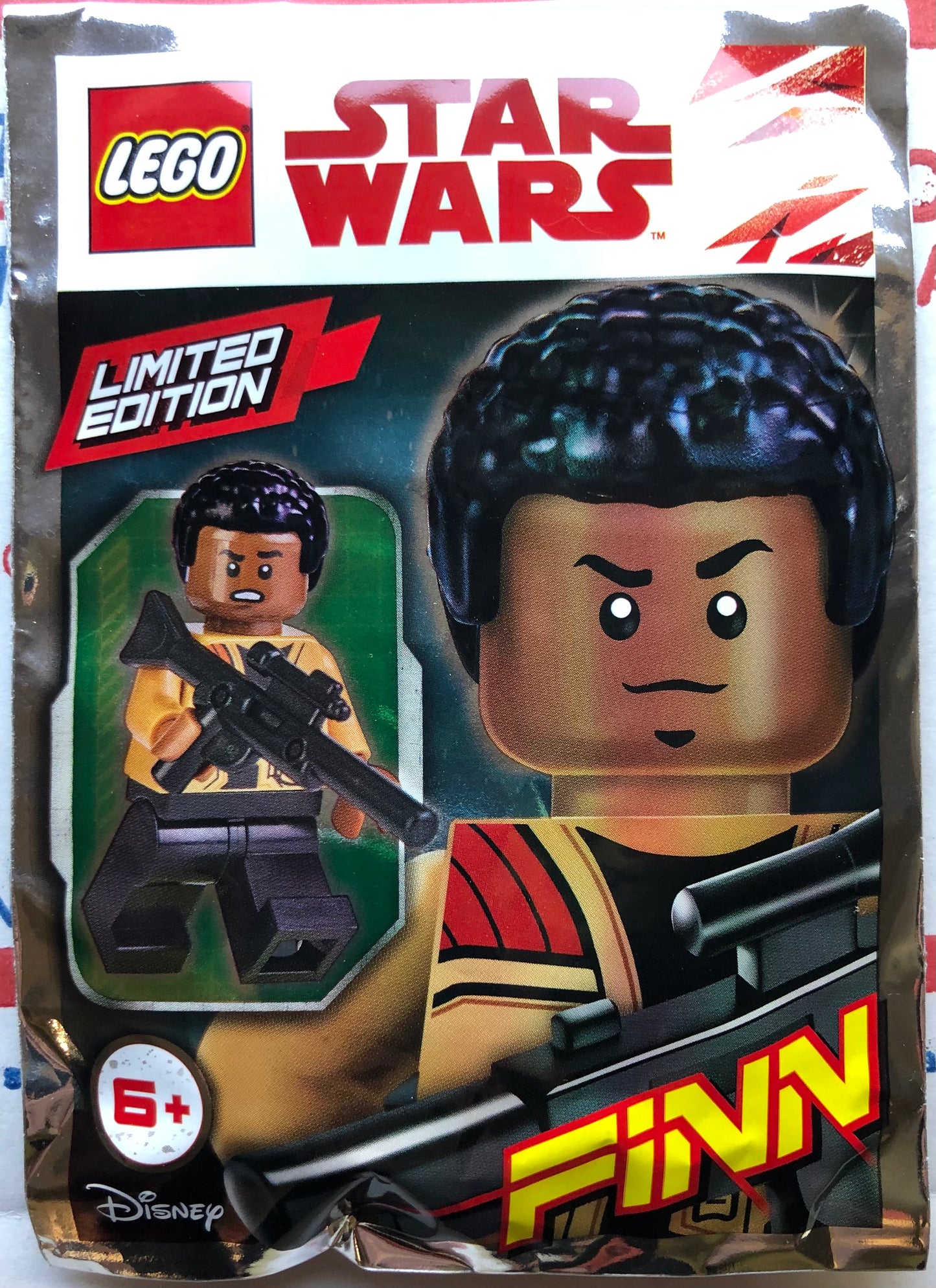 LEGO Star Wars Limited Edition Finn Minifigure Foil Pack Bag Set 911834
