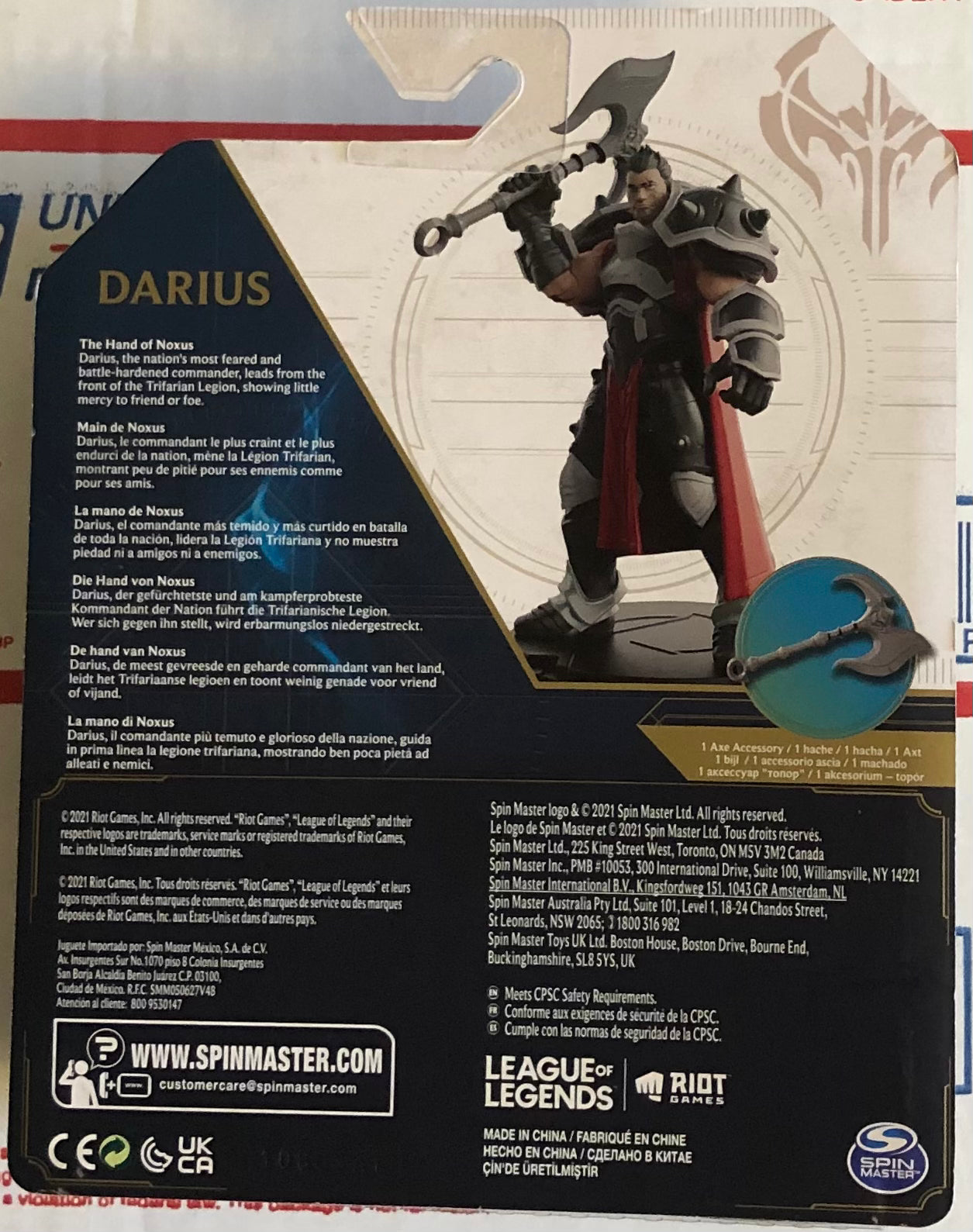 Arcane League of Legends Champion Collection 4” Inch Articulated Darius Figure