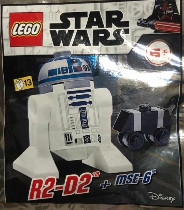 LEGO Star Wars R2-D2 + MSE-6 Droid Minifigure Foil Pack Bag Set 912057