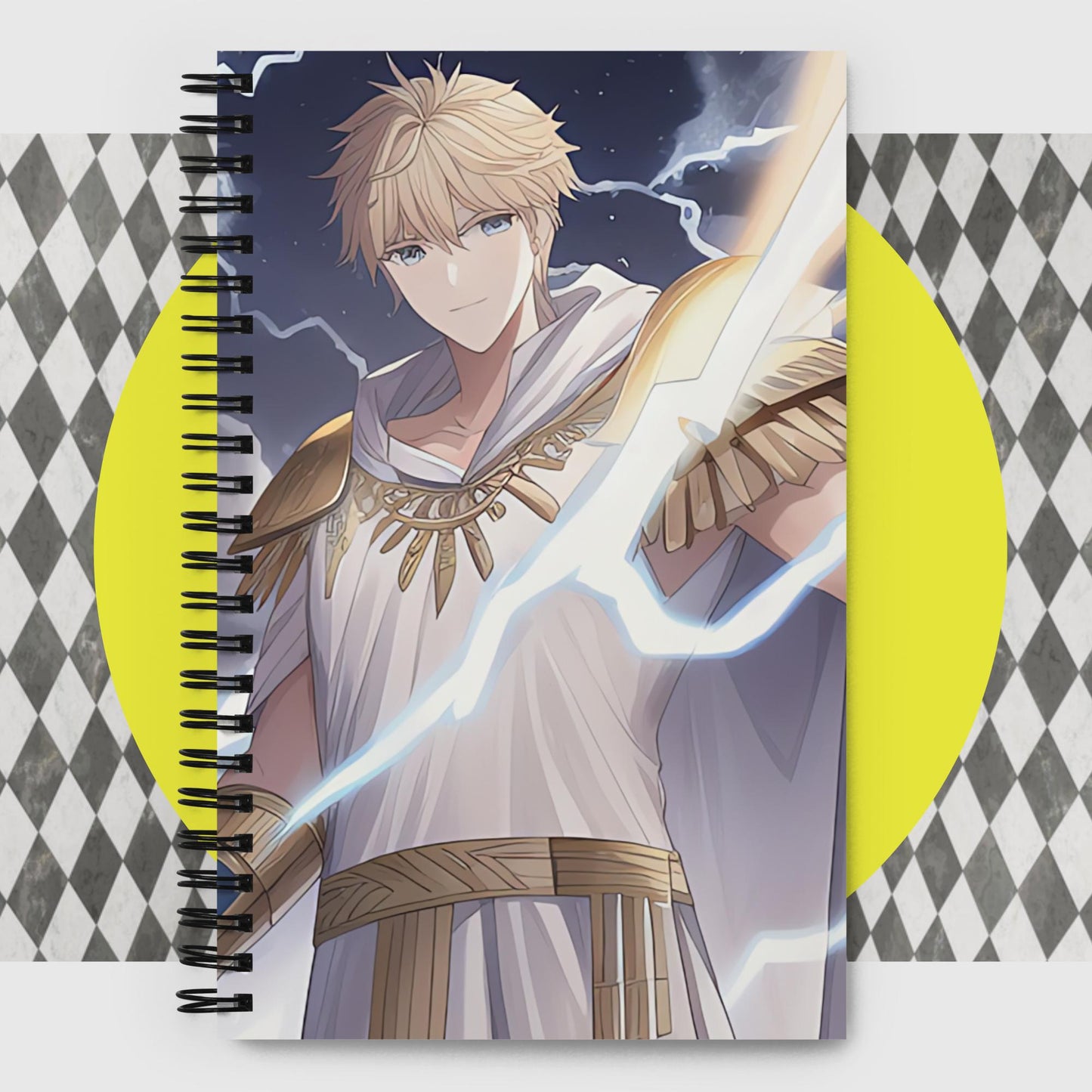 Zeus god of Lightning Spiral Notebook