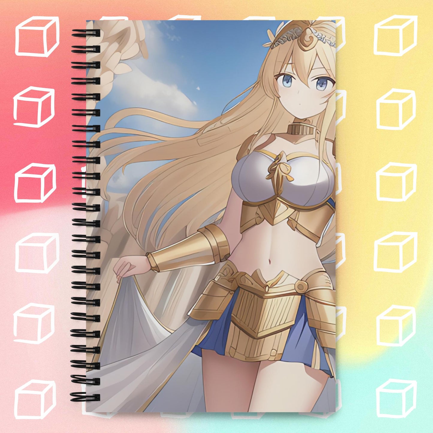 Athena goddess of War Death of No Deity Spiral Notebook