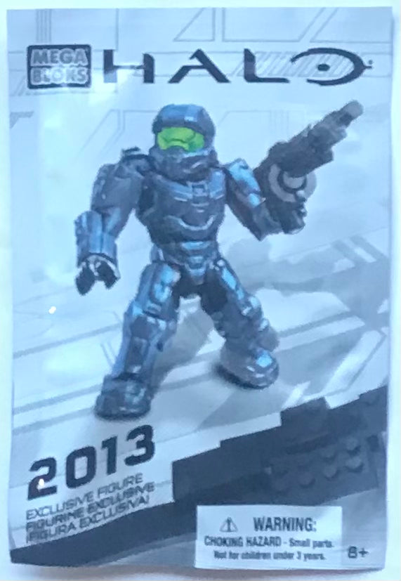 Mega Bloks Halo Blue Spartan 2013 SDCC Exclusive Figure