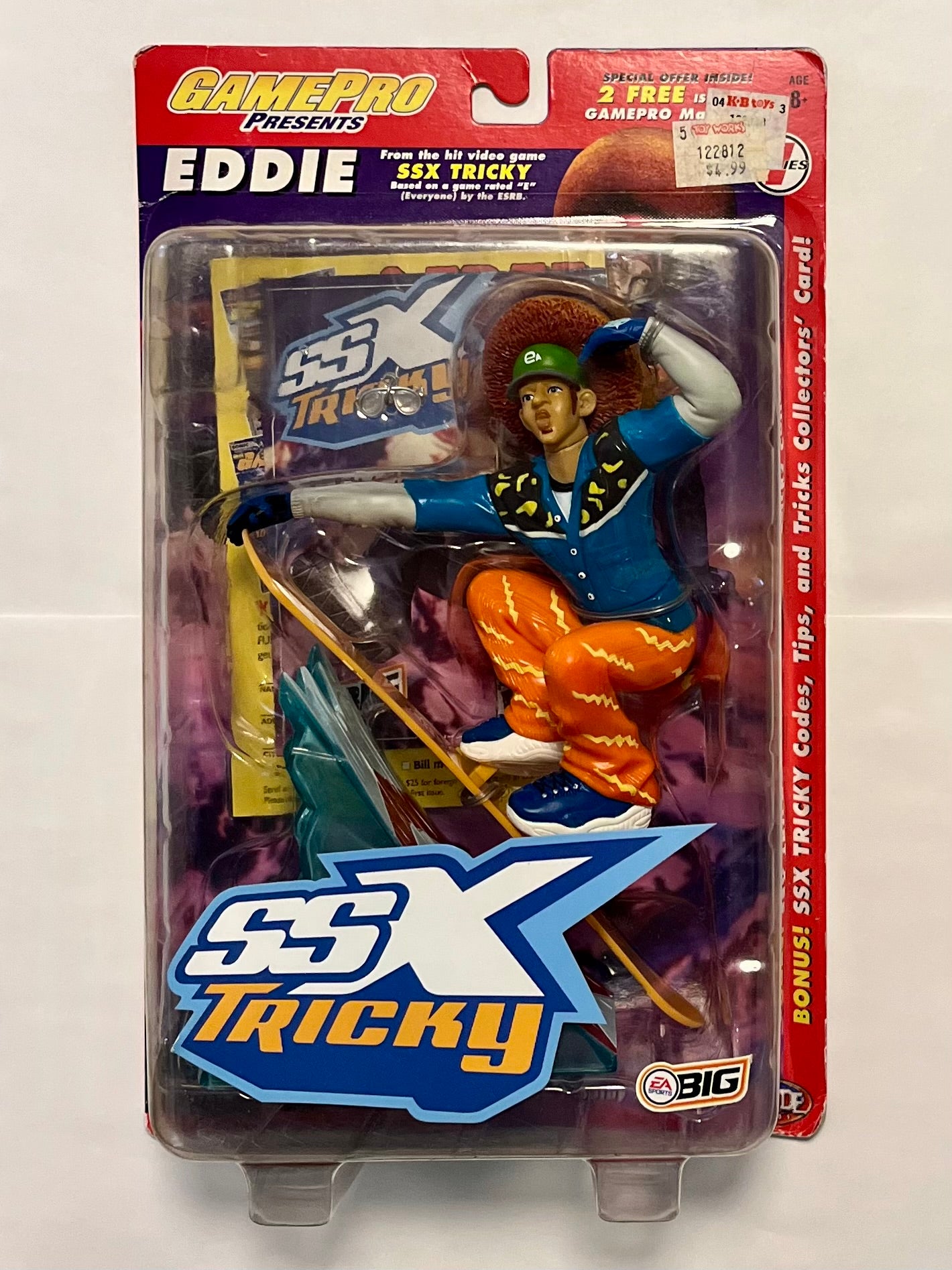 Joyride Studios SSX Tricky GamePro Series 1 Eddie Figure Version 2 (B Condition)