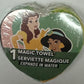 Peachtree Playthings Disney Princess Aladdin Jasmine & Bella Magic Heart Towel Serviette Magique (Expands in Water)