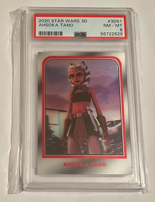 2020 Topps Star Wars 3D Ahsoka Tano #3D91 NM-MT (PSA 8)