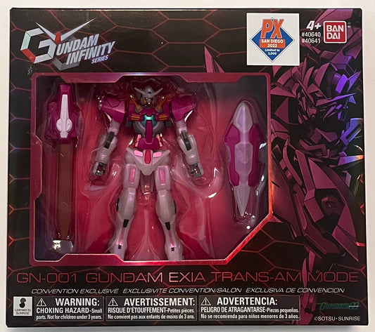 2022 SDCC Bandai Gundam Infinity Series GN-001 Gundam Exia Trans-Am Mode 4.5” Action Figure