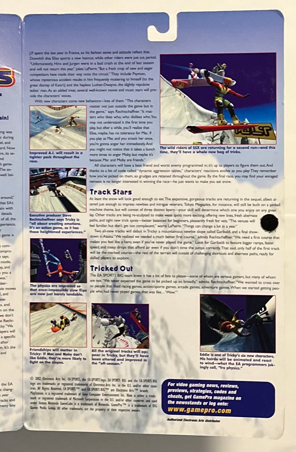 Joyride Studios SSX Tricky GamePro Series 1 Eddie Figure Version 2 (B Condition)