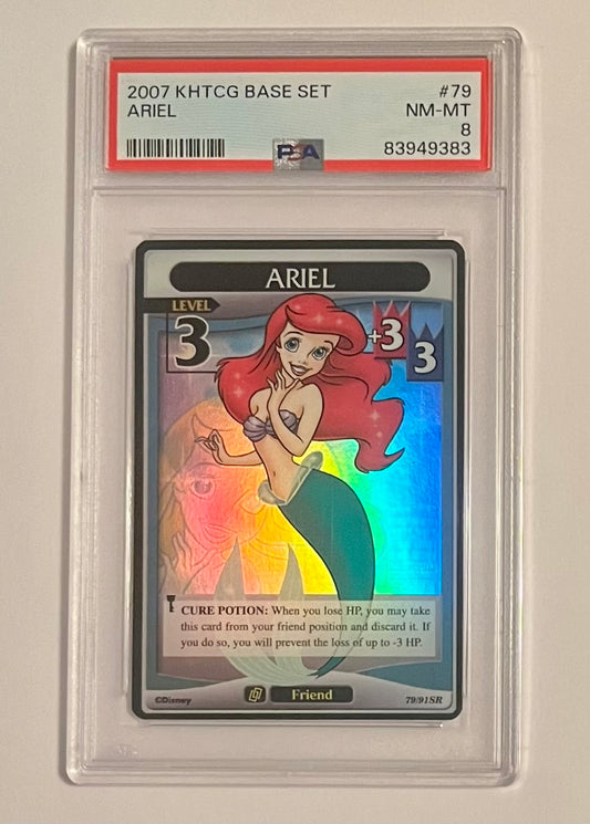 Disney Kingdom Hearts TCG Base Set Ariel Level 3 #79 NM-MT (PSA 8)
