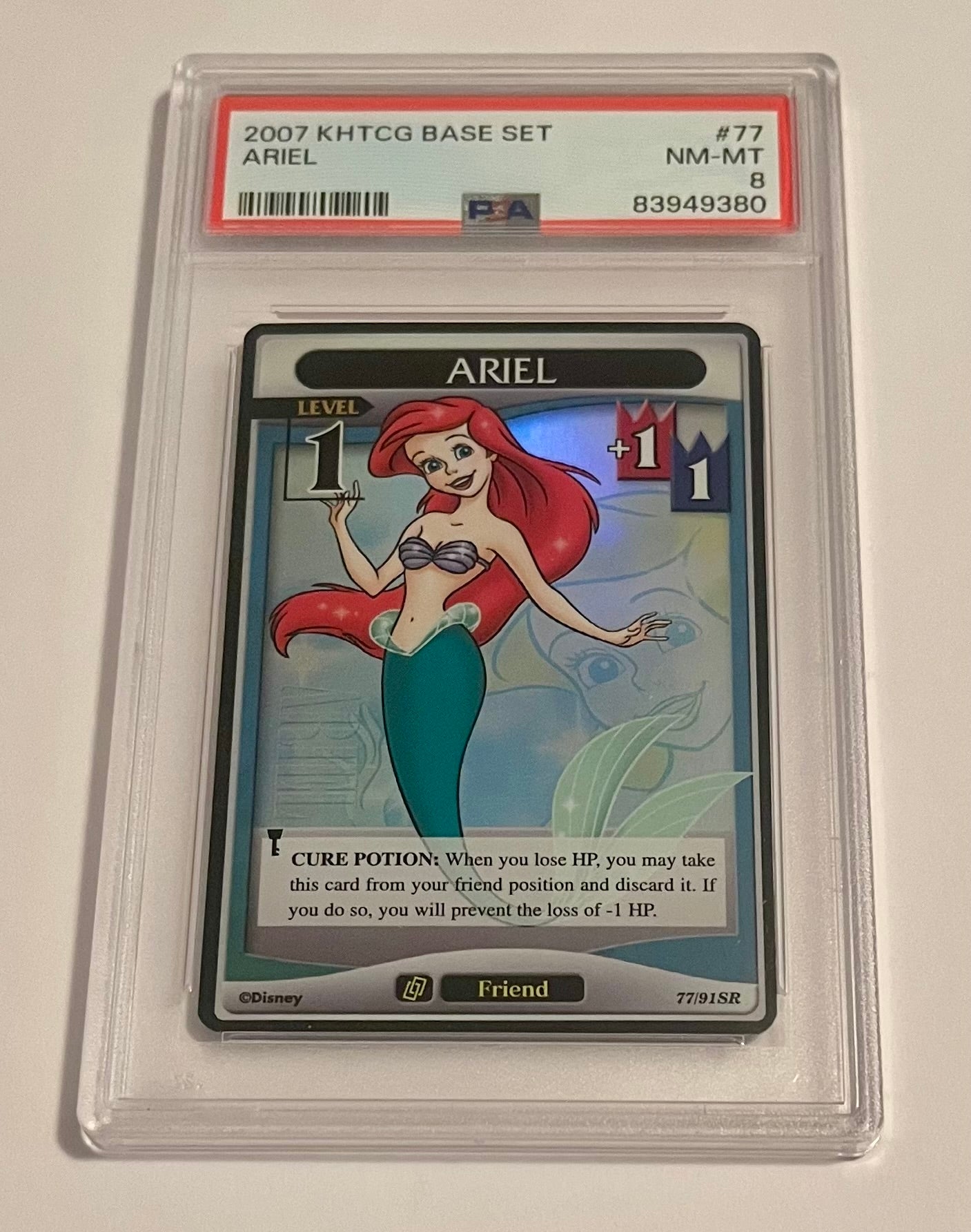 Disney Kingdom Hearts TCG Base Set Ariel Level 1 #77 NM-MT (PSA 8)