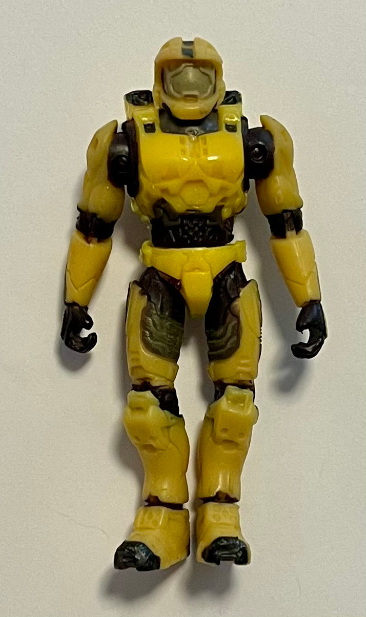 Joyride Studios Halo 2 Mini Series Slayer Yellow Spartan 3” Action Figure (Used)