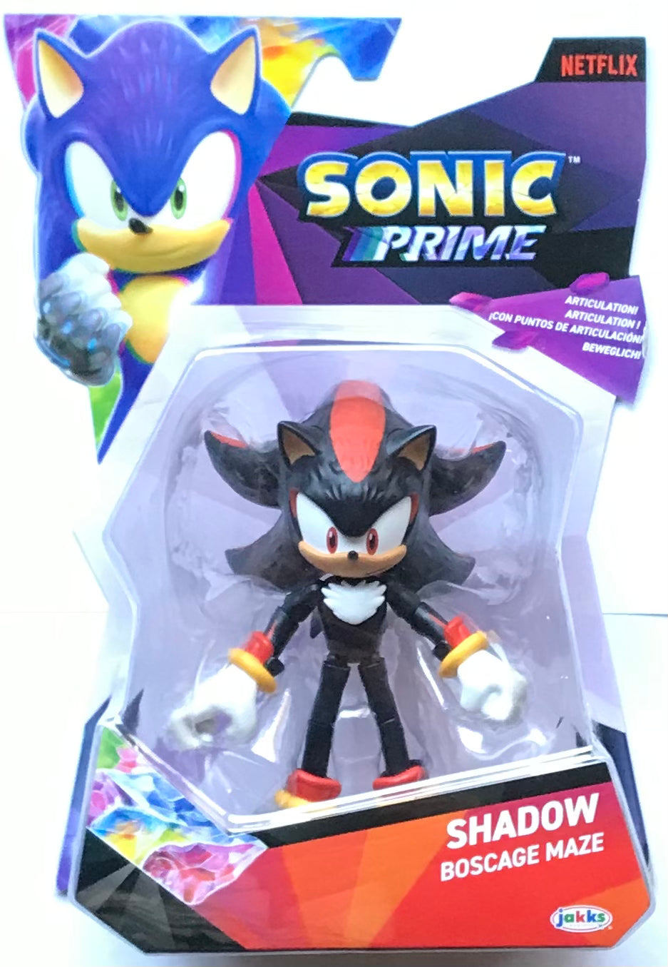 Jakks Netflix Sonic Prime Shadow Boscage Maze 5” Inch Figure