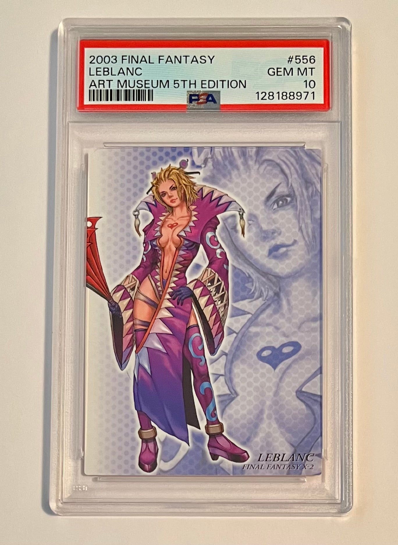 2003 Final Fantasy X-2 Art Museum Leblanc 5th Edition #556 GEM MT (PSA 10)