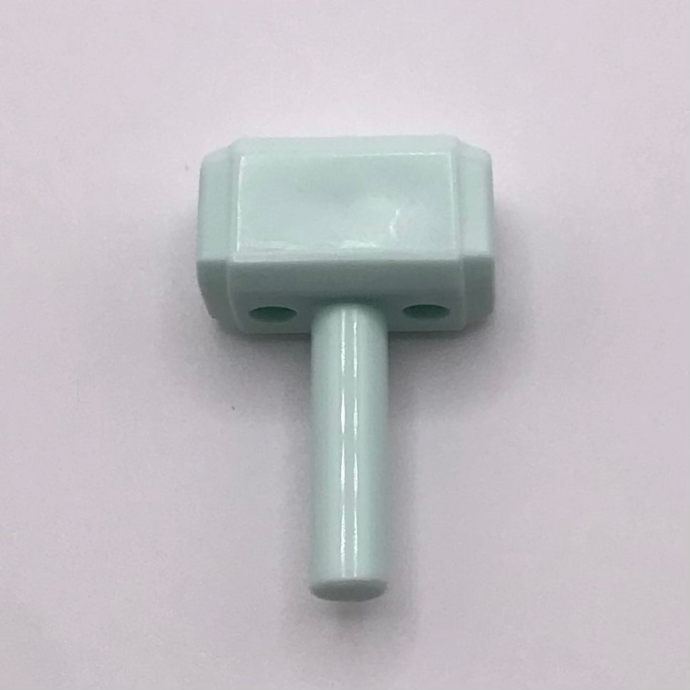 Prototype LEGO Marvel Super Heroes Avengers Thor’s Hammer Mjölnir Utensil Tool Sledgehammer 30163 (Light Aqua) (Used)