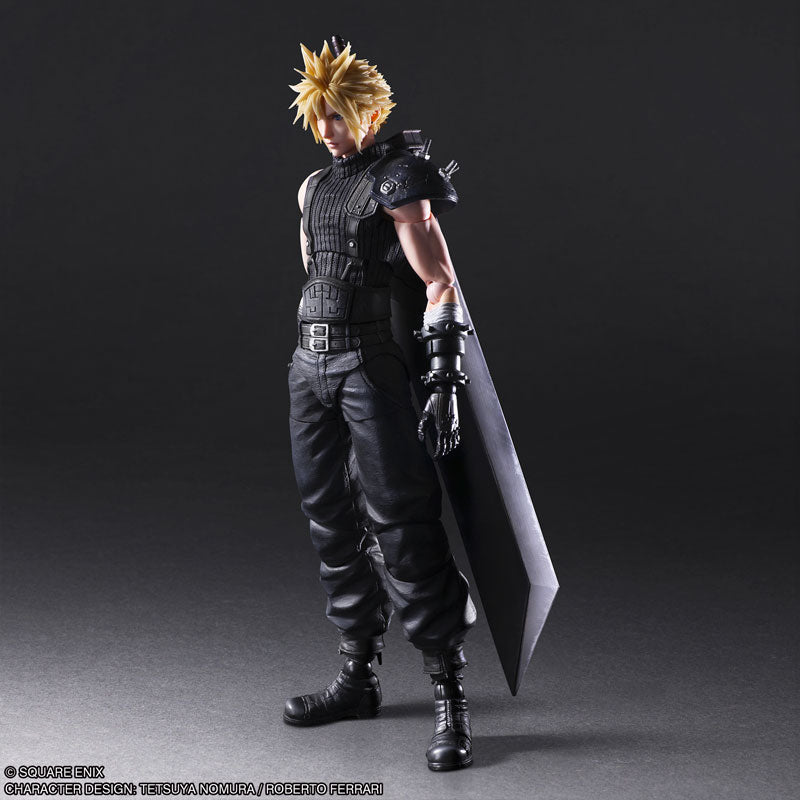 Play Arts Kai Cloud Strife Version 2 Final Fantasy VII (7) Remake Action Figure (New Face) (Pre-Order)