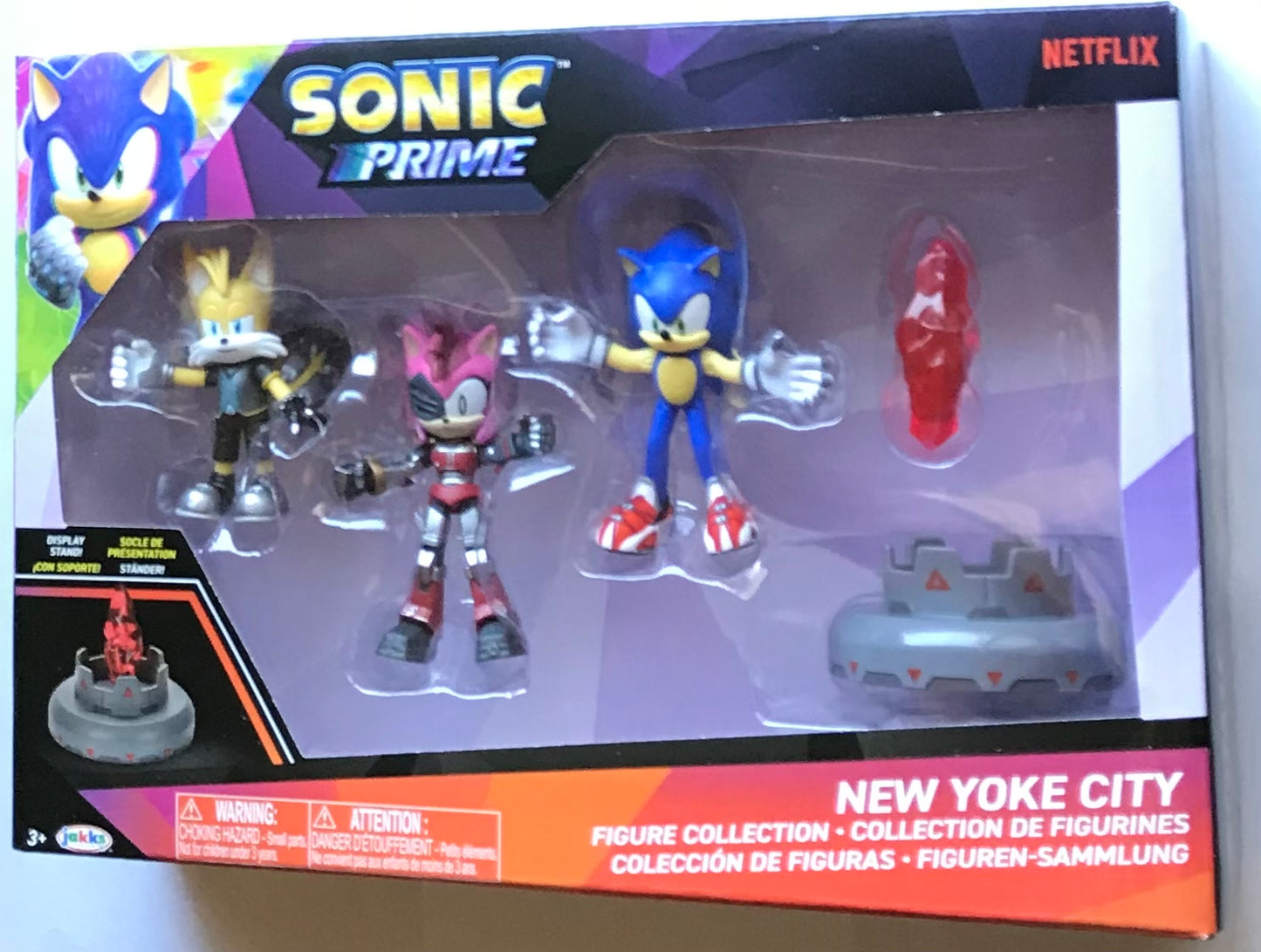 Jakks Netflix Sonic Prime New Yoke City 3” In Figure 3-Pack