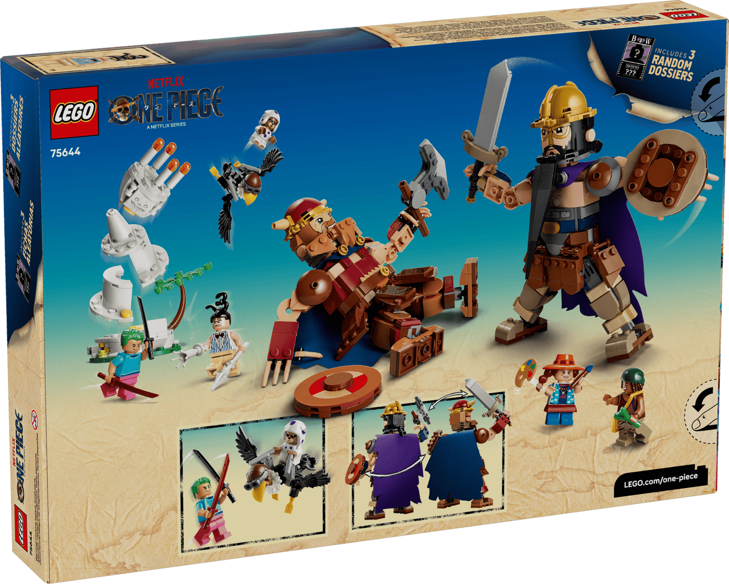 LEGO Netflix ONE PIECE Dorry vs. Brogy - Giants of Little Garden 75644