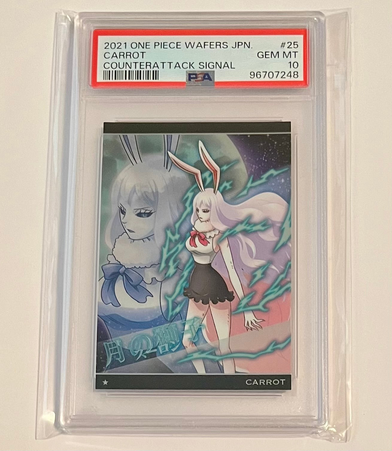 2021 Bandai One Piece Wafers Carrot Counterattack Signal #25 Japanese GEM MT (PSA 10)