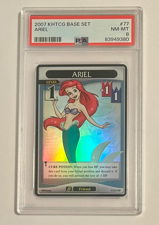 Disney Kingdom Hearts TCG Base Set Ariel Level 1 #77 NM-MT (PSA 8)