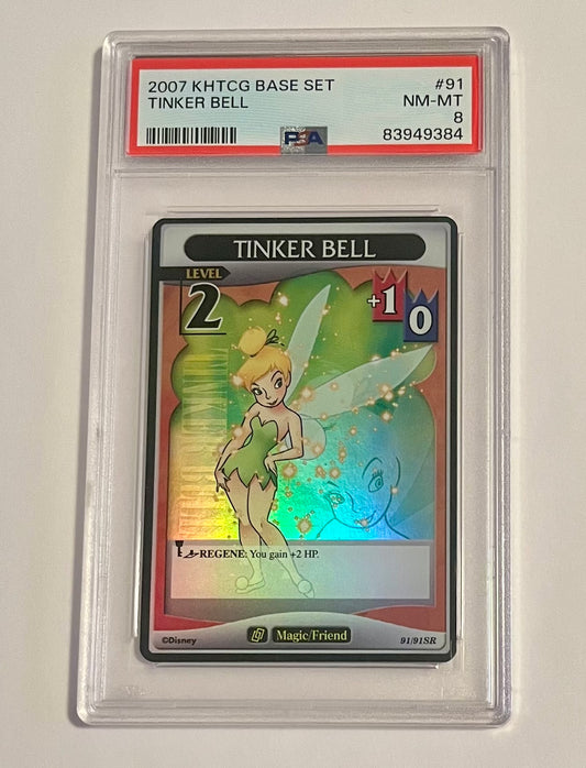 Disney Kingdom Hearts TCG Base Set Tinker Bell Level 2 #91 NM-MT (PSA 8)