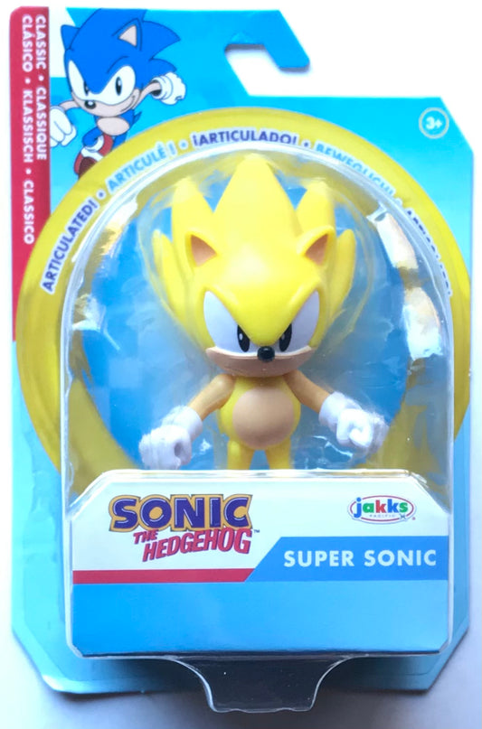 Jakks Sonic 2.5" Inch Wave 15 Classic Super Sonic Figure
