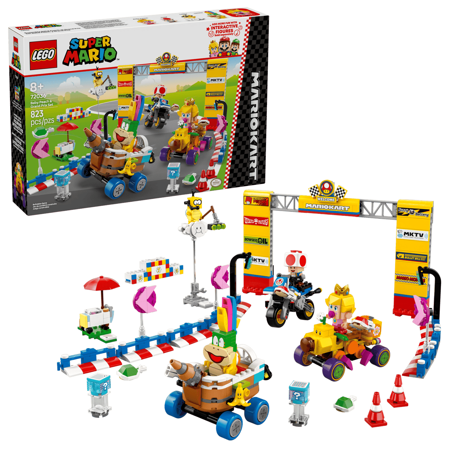 LEGO Super Mario Baby Peach & Grand Prix Set 72036