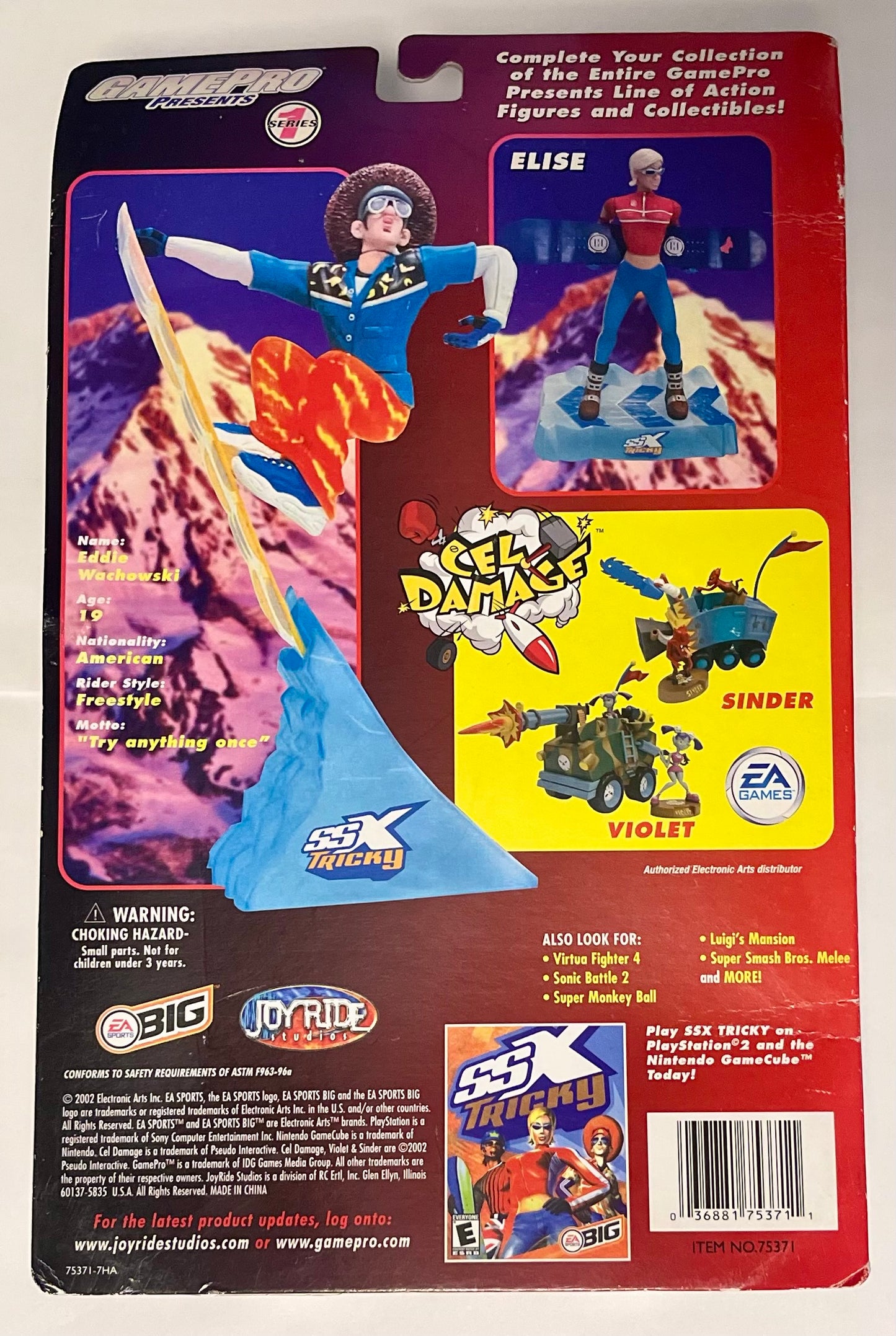 Joyride Studios SSX Tricky GamePro Series 1 Eddie Figure