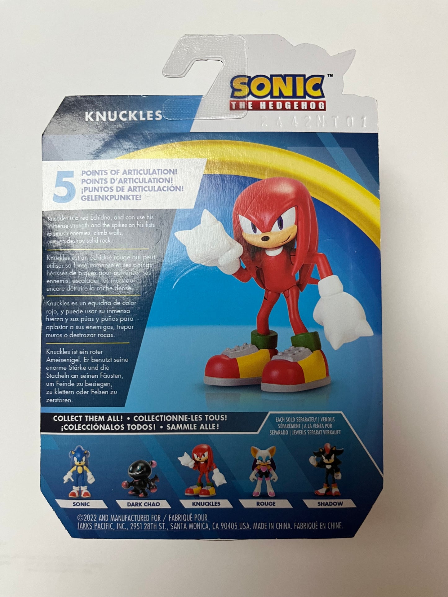 Jakks Sonic 2.5" Inch Knuckles Articulated Figure Wave 10