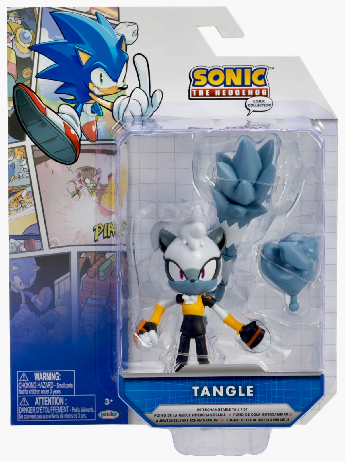 Jakks Sonic Comic Collection 4" Inch Tangle the Lemur Action Figure (Walmart Exclusive)