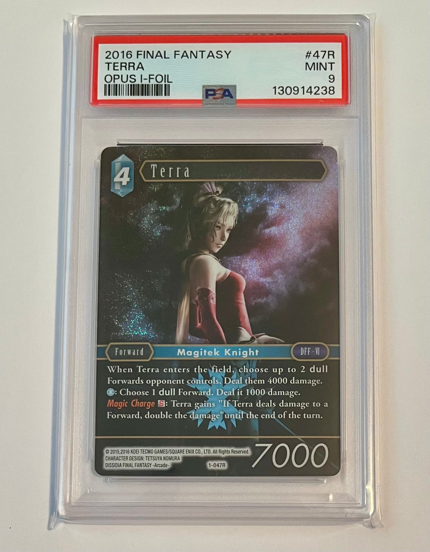 2016 Final Fantasy TCG VI Terra #47R Opus I Foil MINT (PSA 9)