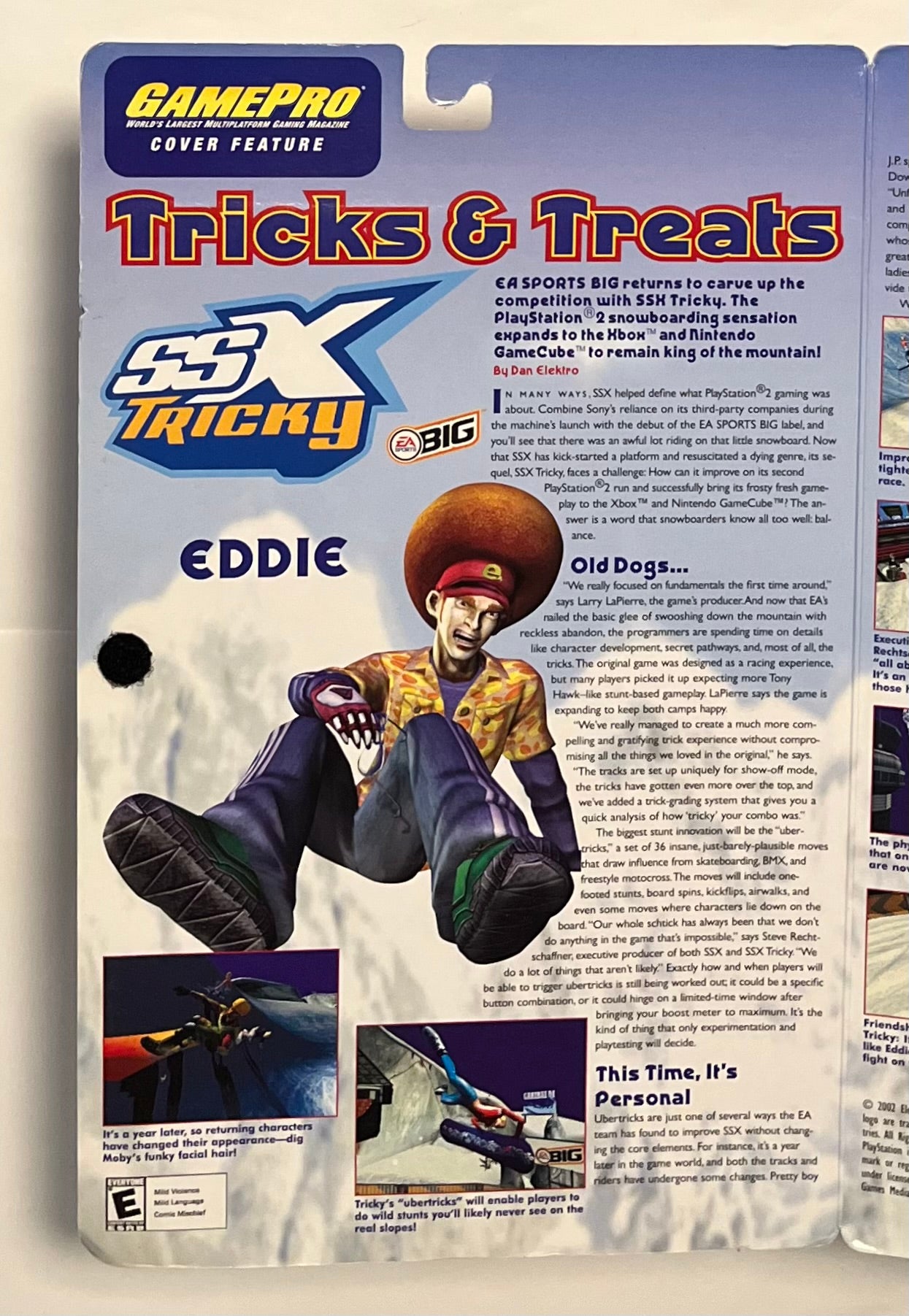Joyride Studios SSX Tricky GamePro Series 1 Eddie Figure Version 2 (B Condition)