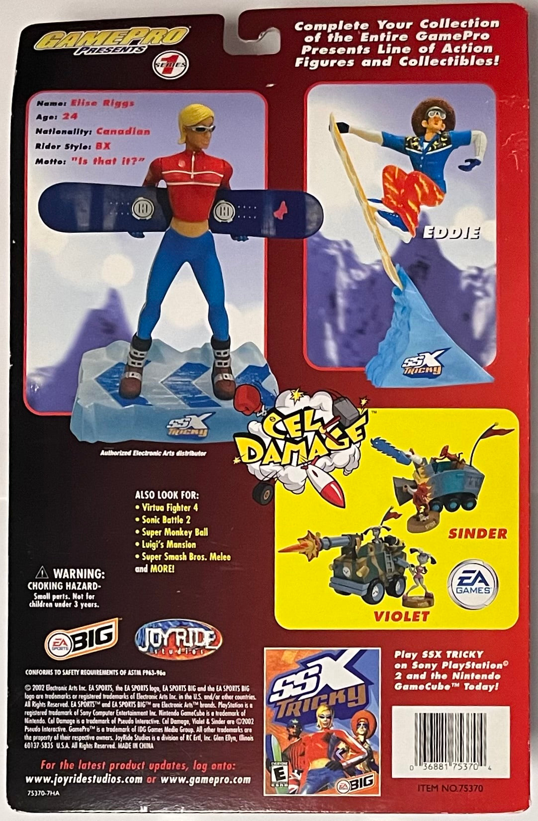 Joyride Studios SSX Tricky GamePro Series 1 Elise Figure (B Condition)