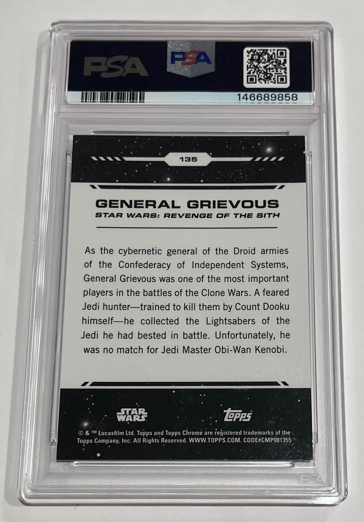 2024 Topps Chrome Star Wars General Grievous Kamino Aqua Refractor 094/199 #135 MINT (PSA 9)