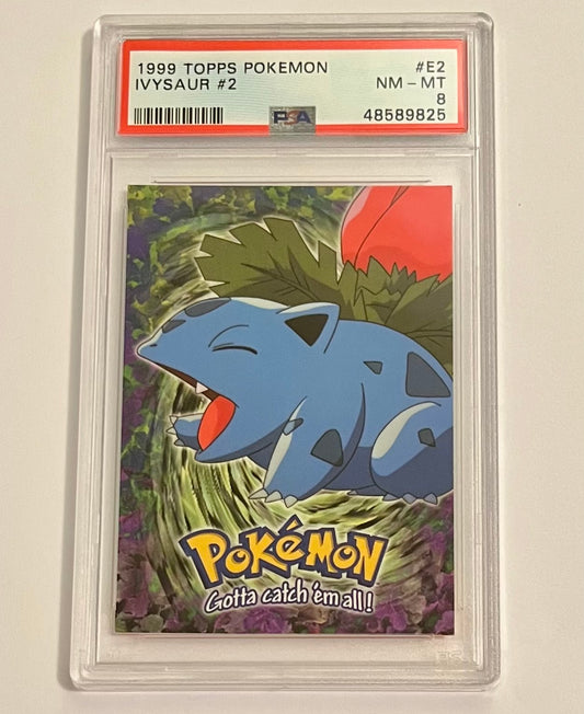 1999 Topps Pokémon Ivysaur #2 #E2 NM-MT (PSA 8)