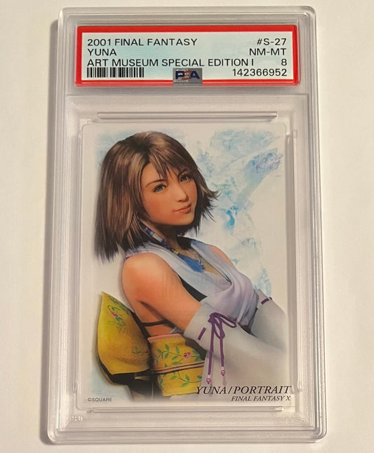 2001 Final Fantasy X Art Museum Yuna Portrait Special Edition I #S-27 NM-MT (PSA 8)