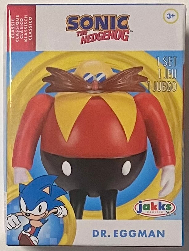 Jakks Sonic 2.5" Inch Boxed Classic Dr. Eggman Figure Wave 18 Checklane