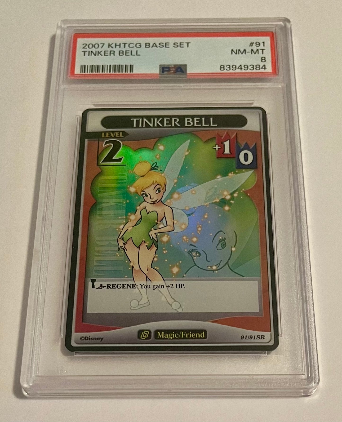 Disney Kingdom Hearts TCG Base Set Tinker Bell Level 2 #91 NM-MT (PSA 8)