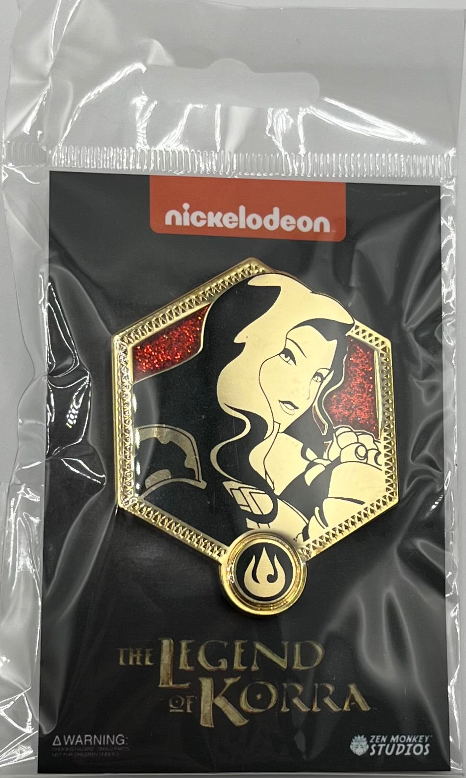 Zen Monkey Studios The Legend of Korra Golden Asami Enamel Pin